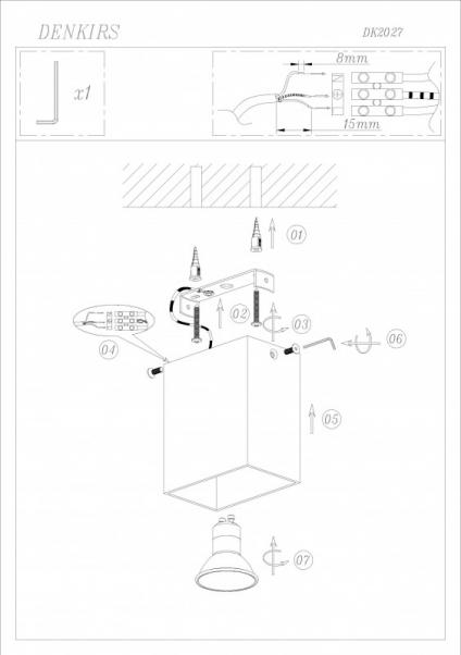 Накладной светильник Denkirs DK2027-YE