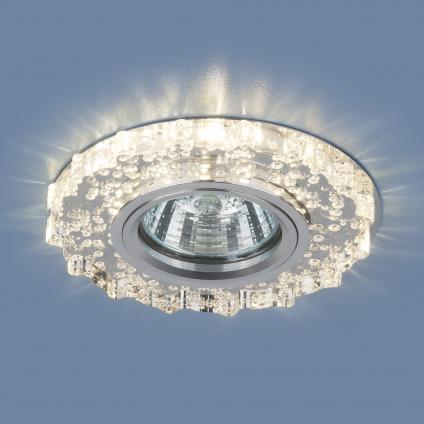 Встраиваемый точечный светильник с LED подсветкой 2202 MR16 CL прозрачный