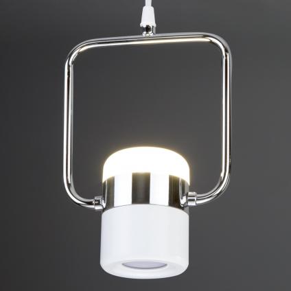 Подвесной светодиодный светильник в стиле лофт 50165/1 LED хром / белый