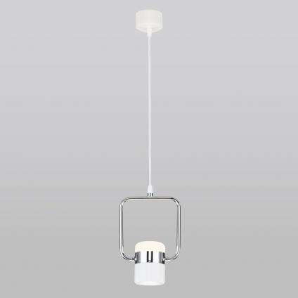 Подвесной светодиодный светильник в стиле лофт 50165/1 LED хром / белый