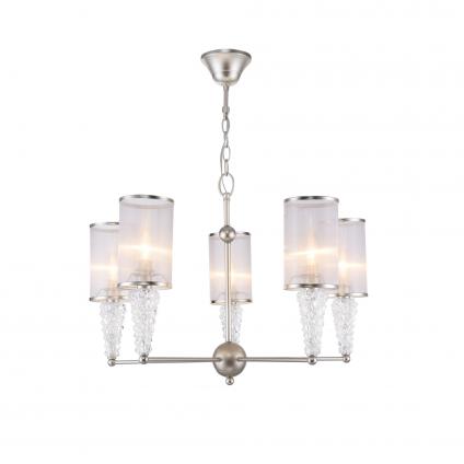 Дизайн серии Vilena соединяет в себе классический и современный стили, взяв из них самое лучшее. Благодаря этому светильники могут дополнить практически любой интерьер. Арматура сделана из металла цвета матового золота и стекла, абажуры – из прозрачной тк