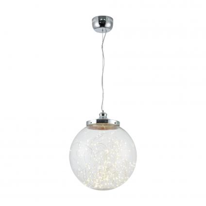 Светильники выполнены в современном стиле в виде шаров. Визуально простой дизайн позволяет обратить внимание на отличительную черту светильников — LED-ленты, которые дают свет. Серия Isabel — выбор творческих людей, арт-объект в любом помещении.