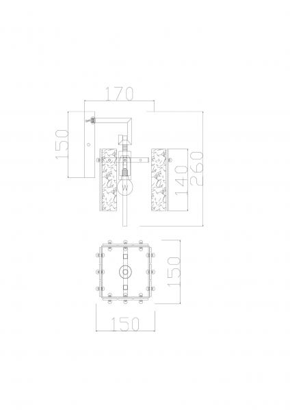 Настенный светильник (бра) Freya FR5166WL-01N