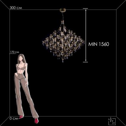 Подвесной светильник LOFT IT 10259/1200 Gold Asfour
