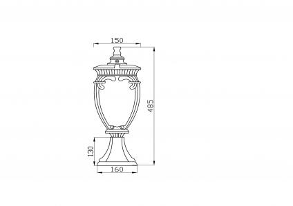 Ландшафтный светильник Fleur E27х1 60Вт IP 44