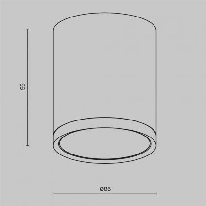 Потолочный светильник Technical C086CM-GX53-MRD-BG