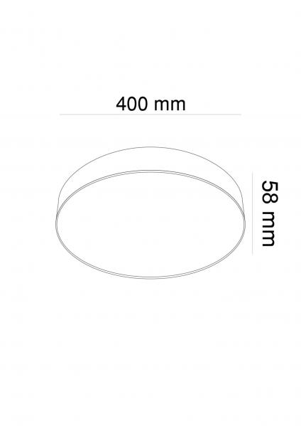 Потолочный светильник Zon 3000K 1x45Вт 120°