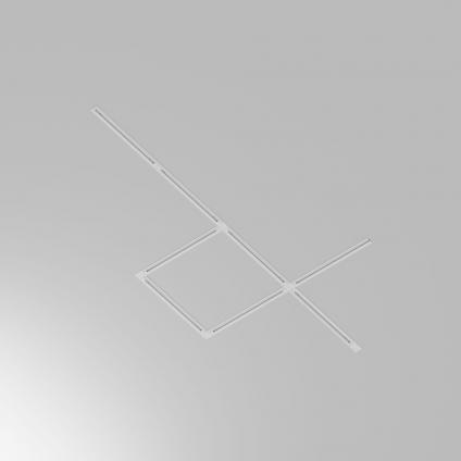 Шинопровод 1м Unity встраиваемый белый