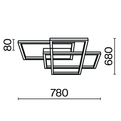 Потолочный светильник Rida 2600-3500К 78Вт