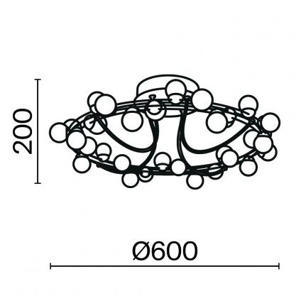 Потолочный светильник Tessara 3000К 55Вт