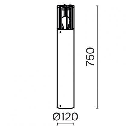 Ландшафтный светильник Баррель / Barrel E27x1 15Вт IP 54