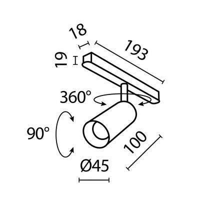 Трековый светильник Фокус / Focus Led Exility 3000K 5Вт 36°
