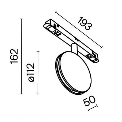 Трековый светильник Контур / Outline Exility 3000K 6Вт 180°