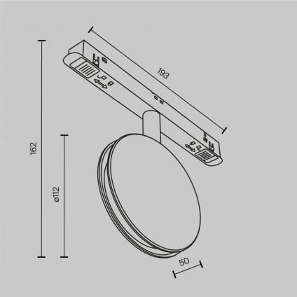 Трековый светильник Outline Exility 2700-6000K 6Вт 180°