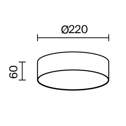 Потолочный светильник Зон / Zon 24 Вт 3000 К 120°