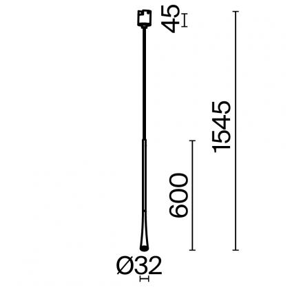 Трековый светильник Стан / Waist Elasity 3000К 7Вт 38°