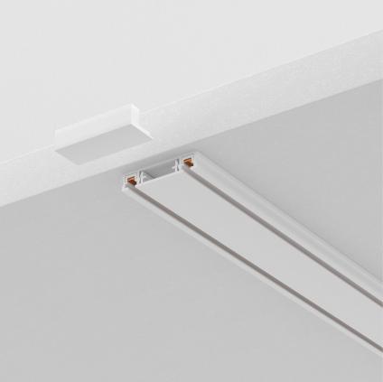 Шинопровод 2м Radity с заглушками в комплекте накладной белый