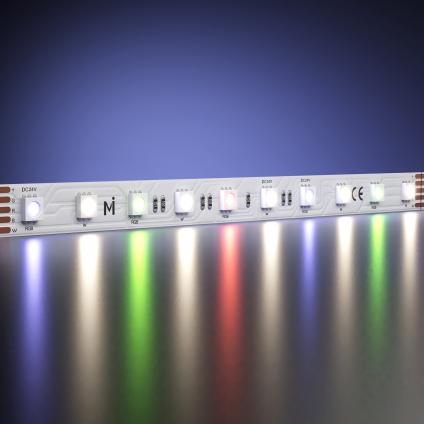 Светодиодная лента   Ультра 24В 5050 14,4Вт/м Цветная (RGB)+W 4000К 5м IP 20 201133