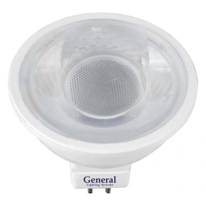 Лампа Светодиодная General GLDEN-MR16-8-230-GU5.3-6500 Диффузор 60 градусов 1/10/100