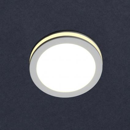 Св-к встраиваемый с подсветкой круг 7Вт 4500К 85мм белый IP40 General GLP-DECO-R2-7BT-IP40-4-W