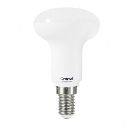 Лампа Светодиодная General  GLDEN-R50-7-230-E14-2700 1/10/100