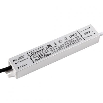 Драйвер светодиодный GDLI-20-IP67-12