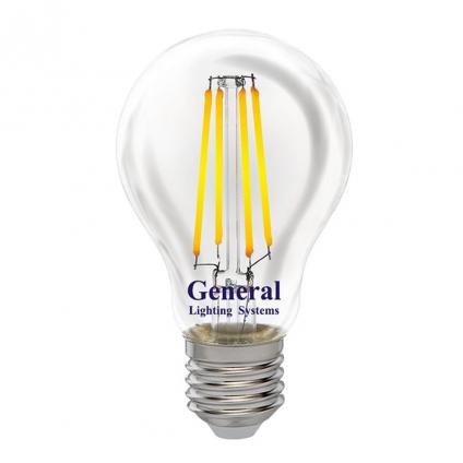 Филаментная светодиодная лампа General GLDEN-A60S-DEM-13-230-E27-4500 1/10/100