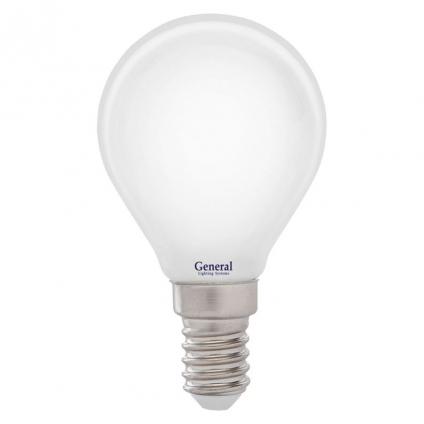 Филаментная светодиодная лампа General GLDEN-G45S-M-8-230-E14-4500 1/10/100
