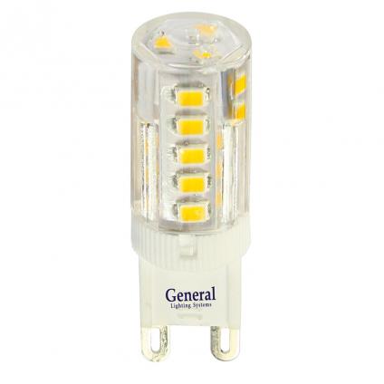 Лампа Светодиодная General  GLDEN-G9-5-P-220-2700 5/100/500