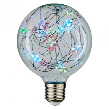 Филаментная светодиодная лампа General GLDEN-G95SW-STAR-1-230-E27-RGB