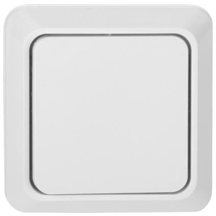 Выключатель 1-кл. открытой установки IP20 10А, белый Альфа General