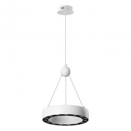 359395 OVER NT24 278 белый Светильник подвесной светодиодный, длина провода 2м IP20 LED 12W вниз/5W вверх 220V 1360Лм 3000K TURN