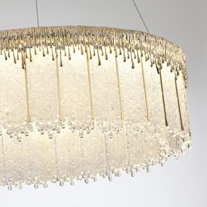 5091/80L L-VISION ODL25 555 золотой/стекло Люстра LED 80W 3700K 6796Лм CLEO