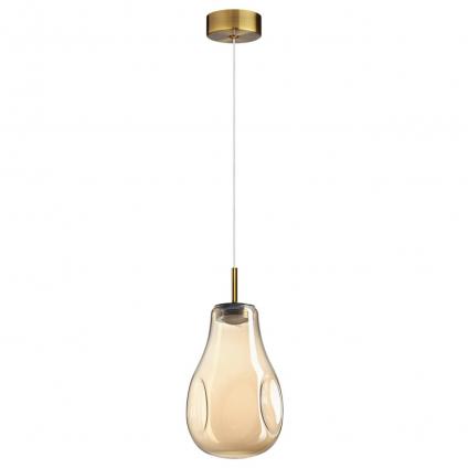 5098/4L PENDANT ODL25 365 античн.бронза/янтарный/металл/стекло Подвес LED 4W 4000K 388Лм NAVE