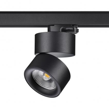 358787 PORT NT21 315 черный Трехфазный трековый светодиодный светильник IP20 LED 25W 4000K 2200Лм 100-265V GRODA