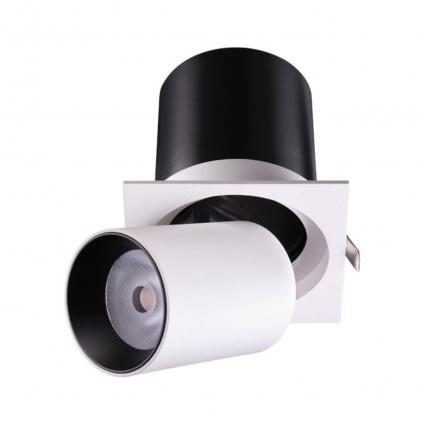 358082 SPOT NT19 528 белый/черный Встраиваемый светильник IP20 LED 3000К 12W 220V LANZA