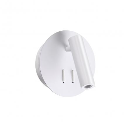 3912/9WL HIGHTECH ODL20 471 бел/металл Наст-й свет-к с лампой д/чтения с выкл LED 9W 3000K 220V BEAM