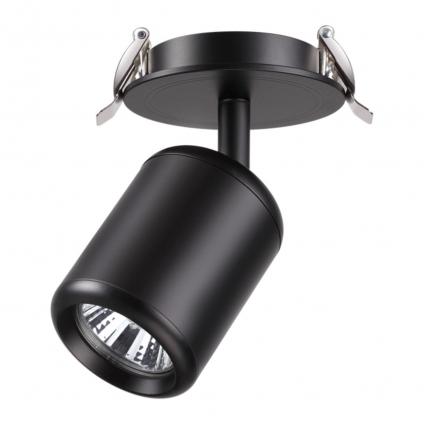 370451 SPOT NT19 574 черный Встраиваемый светильник IP20 GU10 50W 220V PIPE