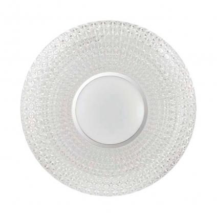 2048/DL PALE SN 000 Светильник пластик/белый/прозрачный/хром LED 48Вт 3000-6300K D420 IP43 пульт ДУ VISMA