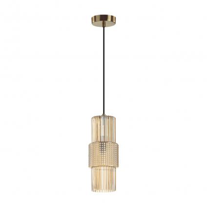 5019/1 MODERN ODL23 405 бронзовый/янтарный металл/стекло Подвес E14 1*40W PIMPA