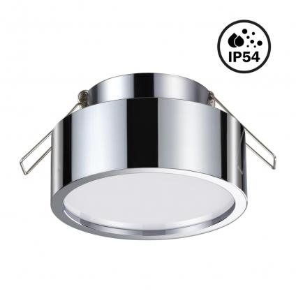 358905 SPOT NT22 588 хром Встраиваемый влагозащищенный светильник IP54 LED 4000K 10W 220V MAY