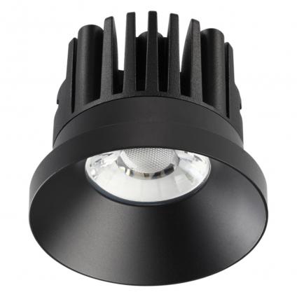 357586 SPOT NT18 538 черный Встраиваемый светильник IP44 LED 3000K 10W 100-265V METIS