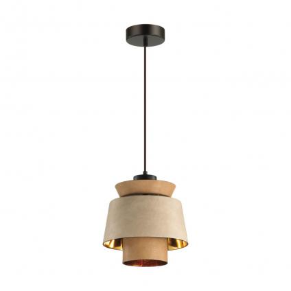 4992/1 PENDANT ODL23 381 св. коричневый/золотой/металл/экокожа Подвес E27 60W KRESSA