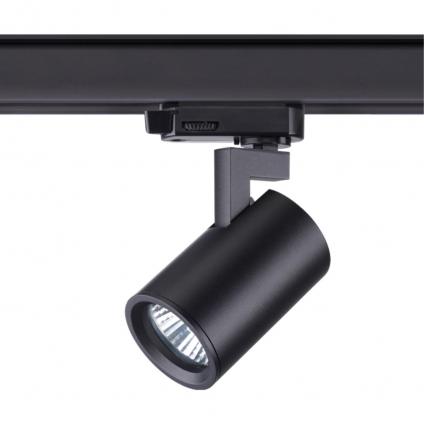 370649 PORT NT19 319 черный Светильник трёхфазный трековый IP20 GU10 50W 220V GUSTO