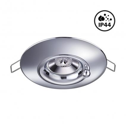 370790 SPOT NT21 596 хром Светильник встраиваемый влагозащищенный IP44 GU10 50W 220V WATER