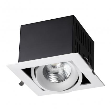 358440 SPOT NT20 545 белый/черн Встраиваемый карданный светильник IP20 LED 4000К 24W 100-265V GESSO