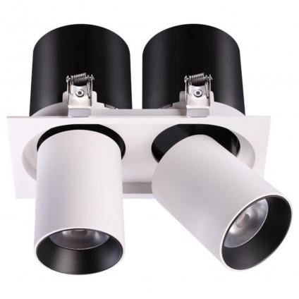 358083 SPOT NT19 528 белый/черный Встраиваемый светильник IP20 LED 3000К 24W 220V LANZA
