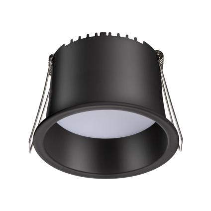 358900 SPOT NT22 536 черный Светильник встраиваемый светодиодный IP20 LED 4000К 9W 220V TRAN