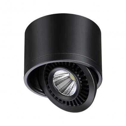 358812 OVER NT21 432 черный Светильник накладной светодиодный IP20 LED 9W 770Лм 4000K 220V GESSO