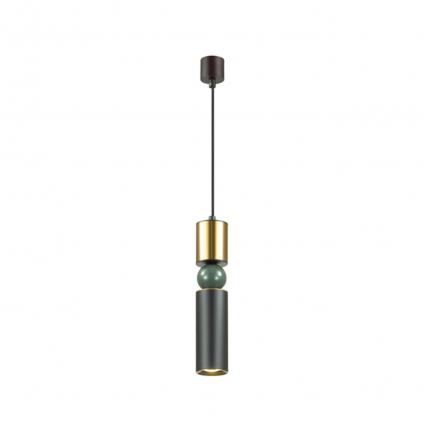 4073/5L L-VISION ODL19 397 черный/золото/зеленый Подвес GU10 1*5W SAKRA